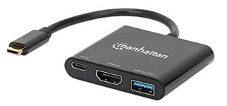 Manhattan 130622 USB-C to HDMI 3-in-1 Docking Converter with Power Delivery