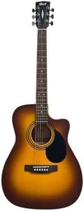 Cort Mahogany Acoustic Guitar With Cutaway AF500C Sunburst