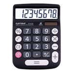 CATIGA Bureau CD8185 and Home Style Calculator 8 Digit LCD Screen Suitable for Office and Move Use (Black)