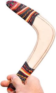 Wooden Boomerang That Comes Back – Beginner-Friendly Outdoor Sport – Durable Wood Boomerang for Adults & Kids, 11.6 Inch, 50-65 ft Flight Range (Model: 2W-mini)