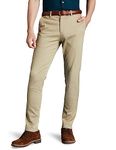 Symbol Premium Men's Slim Fit Flexi Waist Casual Pants (SYP-CTR-01_Beige_36)