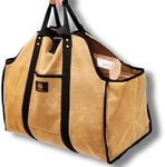 Firewood Carrier Waxed Canvas Tote 