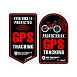 Tatmods GPS Protected Sticker & Decal for All Bikes and Cars,Laptop Sticker