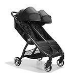 Baby Jogger City Tour 2 Double Travel Pushchair | Lightweight, Foldable & Portable Double Buggy | Pitch Black