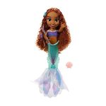 Disney The Little Mermaid Ariel Doll with Hair Charms! Feature Singing & Talking Doll, Accessories Activate Music & Magical Lights - Play in & Out of Water!