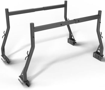 YZONA Universal Truck Bed Ladder Rack, Non-Drilling, 900 LBS Load Capacity, Fit Most Truck Bed Ranging from 46" to 71" Wide, Extendable Heavy Duty Steel Cargo Rack for Kayak, Surfboard, Lumber, Ladder