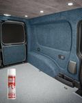 The Metal House 11sq Metres 4 way super stretch van lining carpet - with Trimfix Glue - choose colour (Ocean Blue)