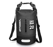 Dry Bag 5L/10L/20L/30L Wet Bag Waterproof Bag with Phone Pouch Double Shoulder Strap Backpack for Travelling Fishing Cycling Kayaking Swimming Boating Beach