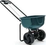 YITAMOTOR 60 lb Walk Behind Lawn and Garden Spreader for Seeds and Fertilizer with Easy to Use Flow Control