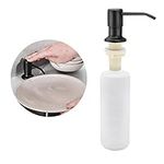 Built In Stainless Steel Sink Soap Dispenser Sink Dispenser Pump 350ml Kitchen Soap Dispenser Liquid Dispenser 360° Rotation Nozzle for Kitchen Sink