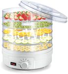 BigWig® Electric Food Dehydrator Machine with 5 Stackable Tray (White)