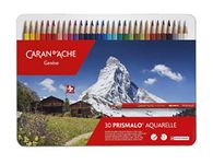 Caran Dache Prismalo Aquarelle Colour Pencils - The First water colour pencils in world (30 Shades)