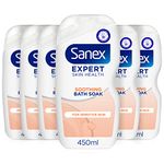 Sanex BiomeProtect Sensitive Bath Foam 450ml Pack of 6, Cleanses & Soothes Sensitive Skin, Microbiome Skincare Body Wash (6x450ml)