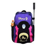 Sport Tent Professional Horse Riding Boot Bag Helmet Bag Parent-Child Equestrian Horse Riding Backpack with Hat Compartment (Adolescent, Adult Edition, Purple)