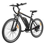 Jasion EB5 Electric Bike for Adults, 500W Peak Motor, 360Wh Removable Battery, 32km/h Commuting Electric Mountain Bike, 7 Speed, Front Fork Suspension Ebike