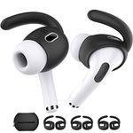 AHASTYLE Ear Pads for AirPods Pro 2 Silicone 3 Pairs Ear Hook Non-Slip Earphone Covers Not Fit in the Charging Case Compatible with Apple AirPods Pro 2 (Black)