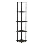 Furinno Toolless Shelves, Wood, Espresso/Black, one size