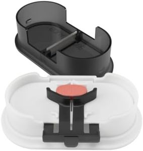 EQUADOSE Precision Pill Splitter with Centering Guide, Dual Stainless-Steel Blades for Small & Large Tablets, Accurate Halves & Quarters for Medication, Vitamins and Pet Pills, Black
