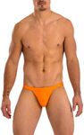 Gary Majdell Sport Men's Micro Bikini Swimsuit (Orange, Small)