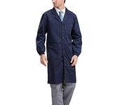 Men's Shop Coat/Workwear Coat/Work/DIY Coat Woodworking Mechanics Fishing Engineering Car Maintenance Cleaning Navy Blue Size 34