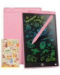 Toys Gifts for 2 3 4 5 6 Year Old Boys Girls, Genialba 8.5 inch LCD Writing Tablet Colorful Screen Drawing Board Toddler Toys Learning Educational Toys Gifts for Birthday Christmas (Pink)