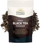 Forage & Flourish - Instant Black Tea Powder - Just One Ingredient - Unsweetened Drink Powder - Great Hot or Cold - Add to Smoothies or Baked Goods - 1 lb