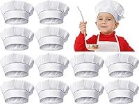 12 Pieces Kids Chef Hat Toddler Che