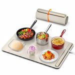 iTRUSOU Electric Warming Tray - Full Surface Heating Rollable PortableSilicone Heating Mat for Food, Temperature Adjustable,Auto Shut-Off - Versatile Food Warmer for Gatherings,Parties,Everyday Use