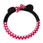 1 pcs 380mm car Girl Carto Steering Wheel Cover Covered General Cute Mickey Steering Wheel Cover Plush