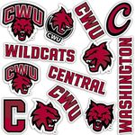 Desert Cactus Central Washington University Sticker Wildcats Wellington Vinyl Decals Laptop Water Bottle Car Scrapbook T2 (Type 2)