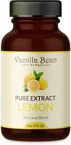 Pure Lemon Extract for Baking and Flavoring - 4 OZ - Premium Quality Natural Flavors for Baked Goods, Desserts, & Cooking