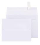 Packpal 50PACK 4X6 Envelopes for Invitations, White A4 Envelopes Self Seal for Wedding, Graduation, RSVP Cards, Postcards, Greeting Cards mailing