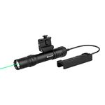 OLIGHT Odin GL P 1500 Lumens Rechargeable Tactical Flashlight, Picatinny Rail Mount Light with Green Beam and White LED Combo, Removable Slide Rail Mount and Dual-Button Remote Pressure Switch (Black)