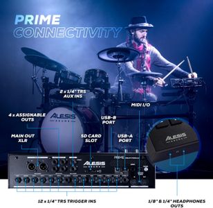 Alesis Strata Prime Electronic Drum Kit – Pro Digital Percussion Set