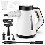 Fippesax Handheld Steam Cleaner, 400ml Pressurized Multi-Purpose Steam Cleaner with 9pcs Accessories,Chemical Free Steam Cleaners for Home Use,Cleaning Floor,Tile,Windows,Couch,Grout (White)