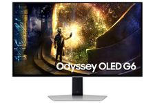 Samsung Odyssey 27 inch OLED Silver Gaming Monitor QHD (2,560 x 1,440), 0.03ms, 240 Hz, G-Sync, FreeSync Premum Pro, HDR10, Height Adjustable Stand- LS27DG612SNXZA
