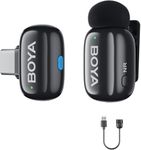 BOYA mini Wireless Microphone for iPhone/Android/PC/Tablets with USB Type-C Plug, MFi Certified, Noise Reduction, AI Voice Changer, 30H Battery Life with Charging Case (BOYAMINI-02-06)
