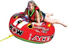 Wow World of Watersports Ace Racing Boat Tube 1 Person Inflatable Towable Tube for Boating, 15-1120