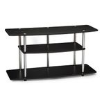 Convenience Concepts Designs2Go Wide 3-Tier TV Stand, Black