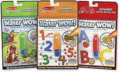 Melissa & Doug On The Go Water Wow! Activity Book, 3-Pack - Animals, Alphabet, and Numbers