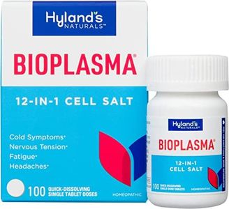 Hyland's Bioplasma Cell Salts Tablets, Natural Homeopathic Combination of Cell Salts Vital to Cellular Function, For Cold Symptoms, Nervous Tension, Fatigue & Headaches, 100 Count