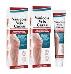 Varicose Veins Cream for Legs 20g | Spider Vein Moisturizing Leg Cream | Fast Absorbing Skin Care Cream for Dry, Tired & Heavy Legs | Smooth & Hydrating Formula for Daily Leg Care (Pack Of 2)