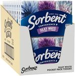 Sorbent Pocket Pack White Facial Tissues 720 tissues (12 Packs of 6 x 10 Tissues), 720 count