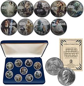 Star Wars Genuine 1976 Eisenhower Dollar 9-Coin Collectors Set with Box - Officially Licensed