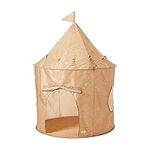 3 Sprouts Kids Play Tent Playhouse Castle with Recycled Fabric for Indoor and Outdoor Games in Terrazzo Clay