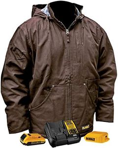 DEWALT DCHJ076A Heated Heavy Duty Work Coat Kit with 2.0Ah Battery and Charger - DCHJ076ATD1-M