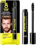 The Beard Club 1 Day Temporary Beard Dye for Men - Light Brown Beard, Mustache & Eyebrow Color for a Fuller, Well-Defined Look, Water & Sweat Resistant, Up to 30 Applications, 0.3 fl oz
