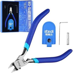 stedi 5-inch Model Nipper, with Ultra-thin Single-edge and Blade Case Plastic Model Tools for Gundam Repairing Plastic Model and Fixing, Blue