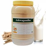 JAIN Pure Ashwagandha Powder-Extra Energy,Stress Relief, Sound Sleep,Blood Sugar Support, Immunity Booster-100% Natural,1 Kg, Pack of 1