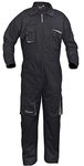 Black Work Wear Men's Overalls Boiler Suit Coveralls Garage Overalls Mechanics Boilersuit Protective (XL)